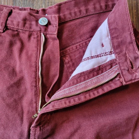 Vintage 90s Y2K BONGO Red High Waist Jean Shorts - Picture 3 of 8